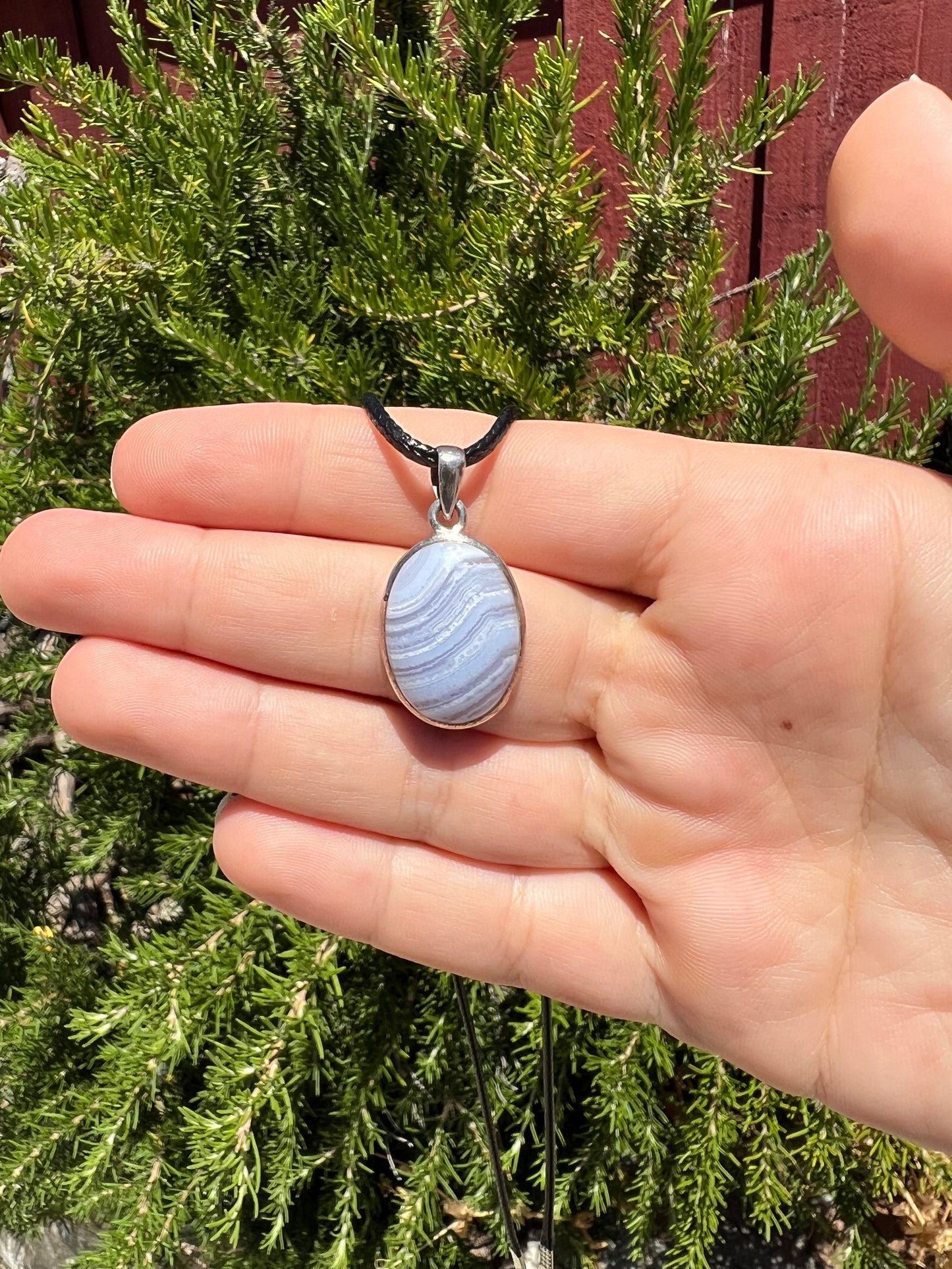 Blue Lace Agate Pendant
