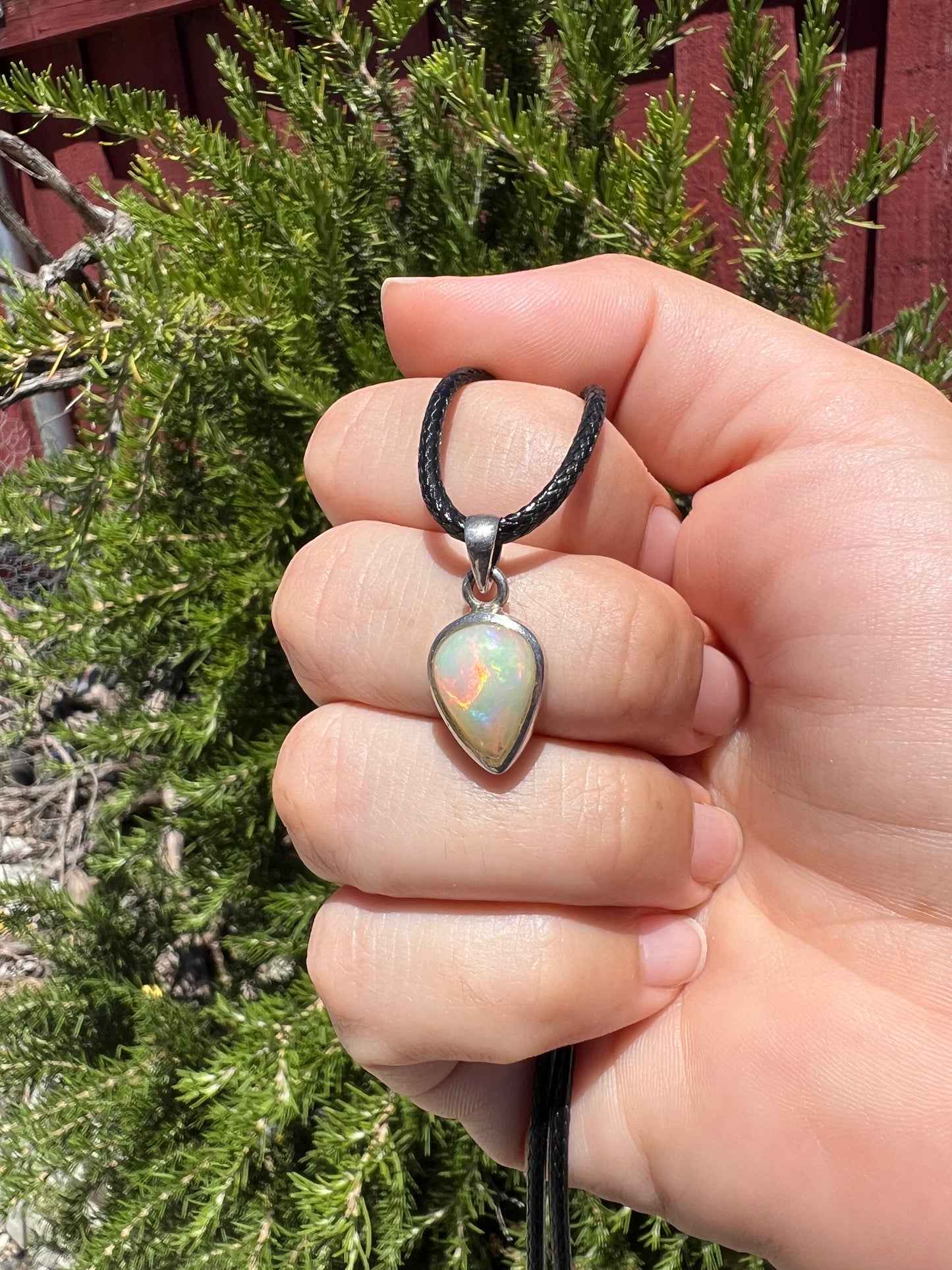 Teardrop Opal Pendant